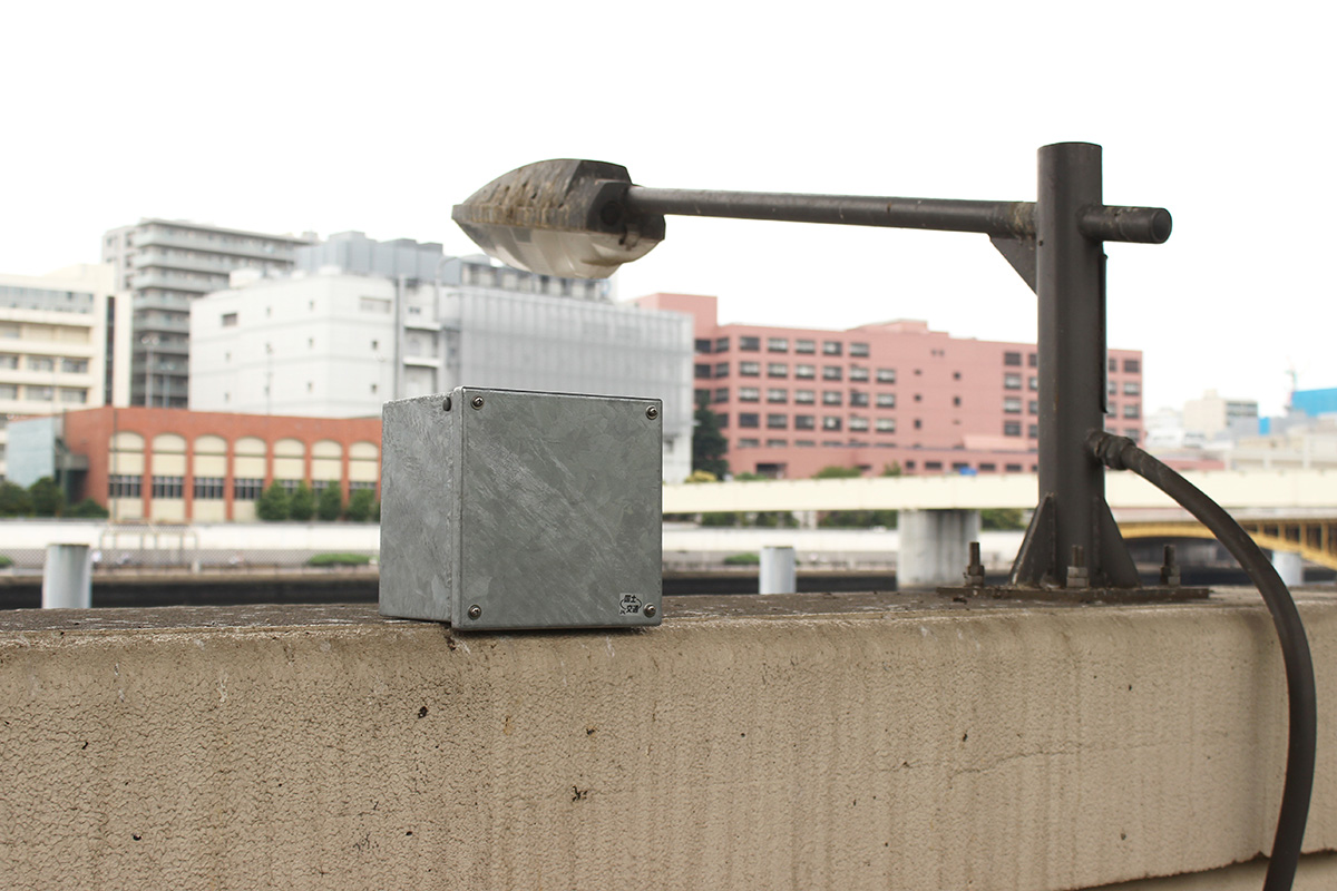 02 Sumida River - Yokoami - Installation photo 3 - Sounding the City 005 - Sumida-ku 墨田区 2019